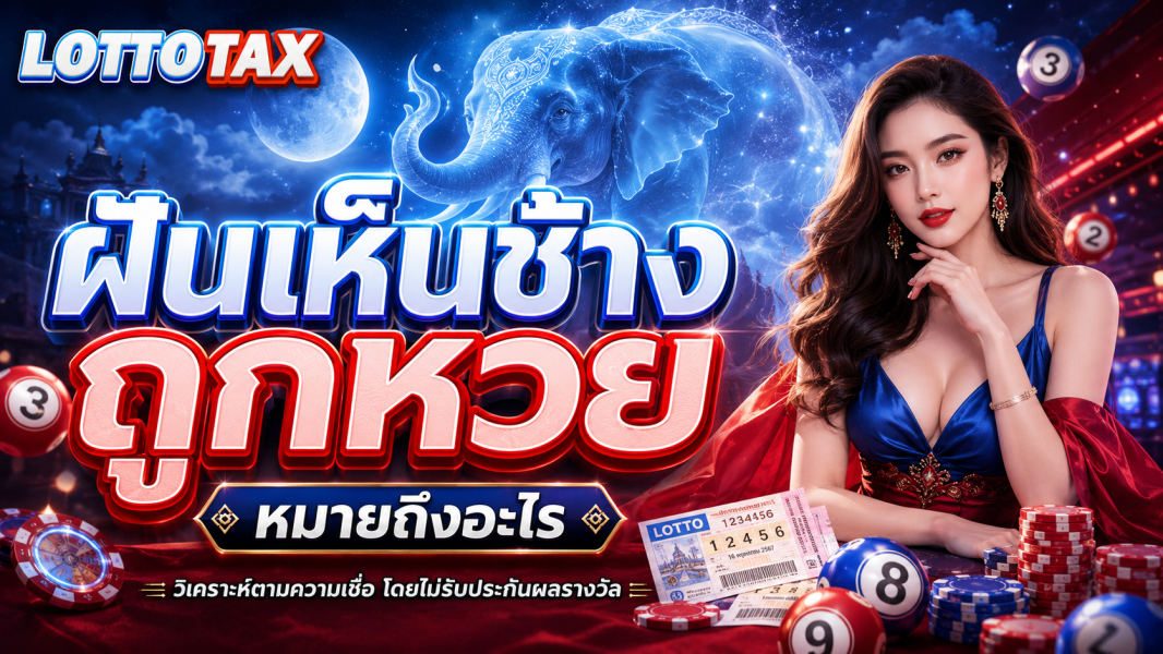 ฝันเห็นช้าง ถูกหวย หมายถึงอะไร วิเคราะห์ตามความเชื่อโดยไม่รับประกันผลรางวัล