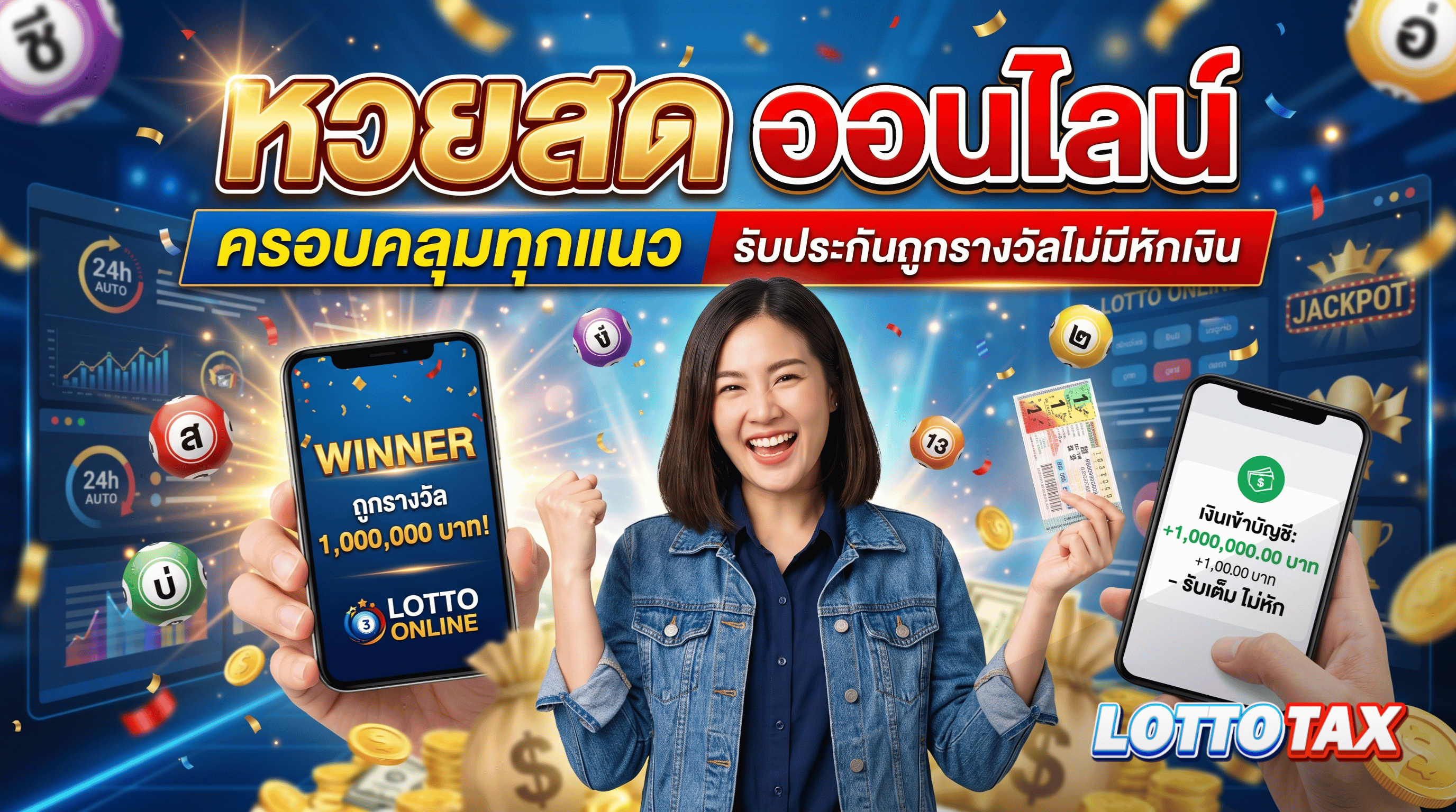 หวยสด ออนไลน์ ครอบคลุมทุกแนว รับประกันถูกรางวัลไม่มีหักเงิน