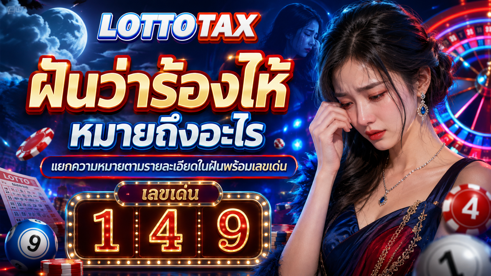 ฝันว่าร้องไห้ หมายถึงอะไร แยกความหมายตามรายละเอียดในฝันพร้อมเลขเด่น
