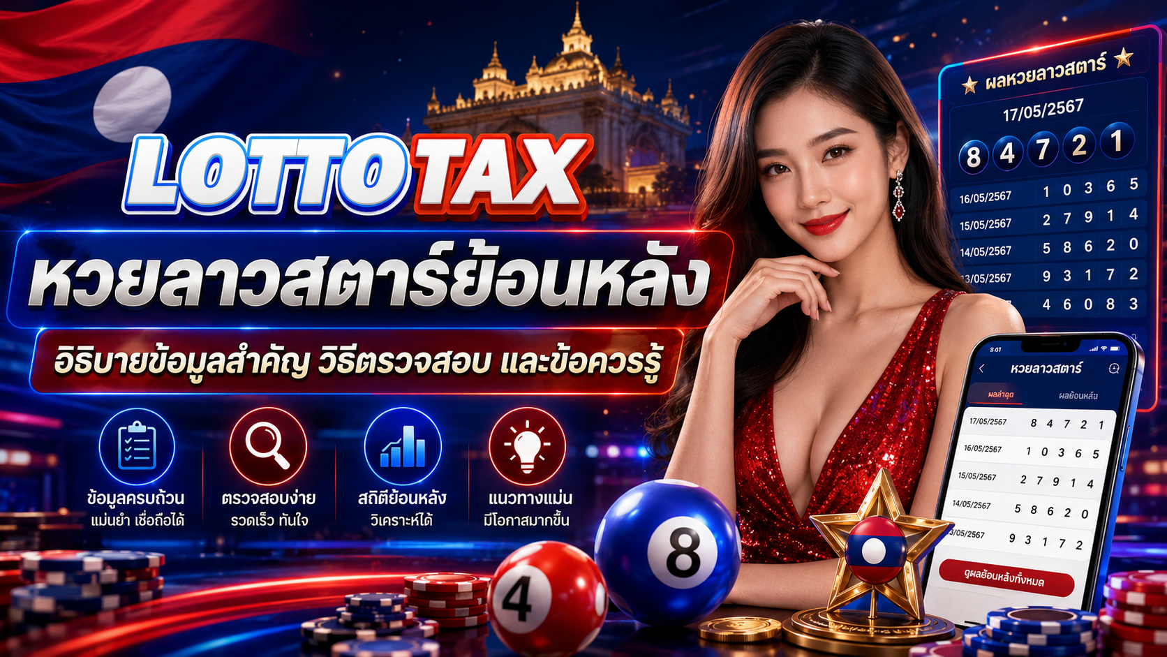 หวยลาวสตาร์ย้อนหลัง อธิบายข้อมูลสำคัญ วิธีตรวจสอบ และข้อควรรู้