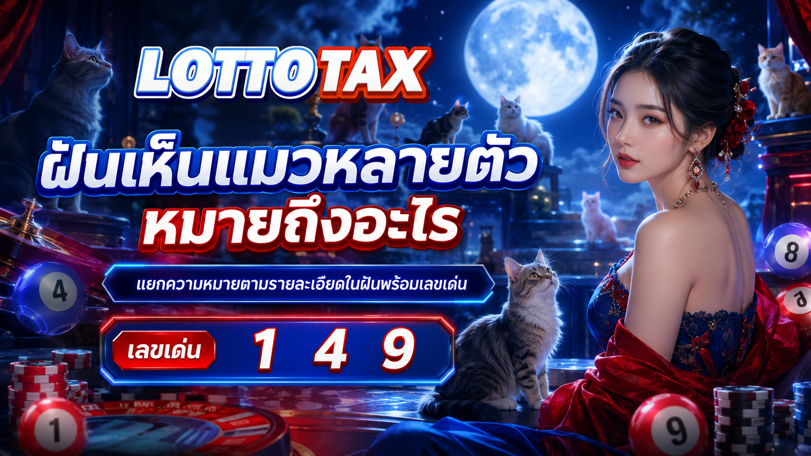 ฝันเห็นแมวหลายตัว หมายถึงอะไร แยกความหมายตามรายละเอียดในฝันพร้อมเลขเด่น