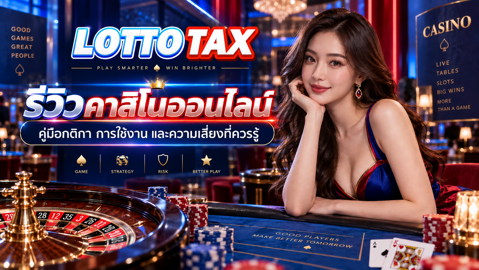 รีวิวคาสิโนออนไลน์ คู่มือกติกา การใช้งาน และความเสี่ยงที่ควรรู้