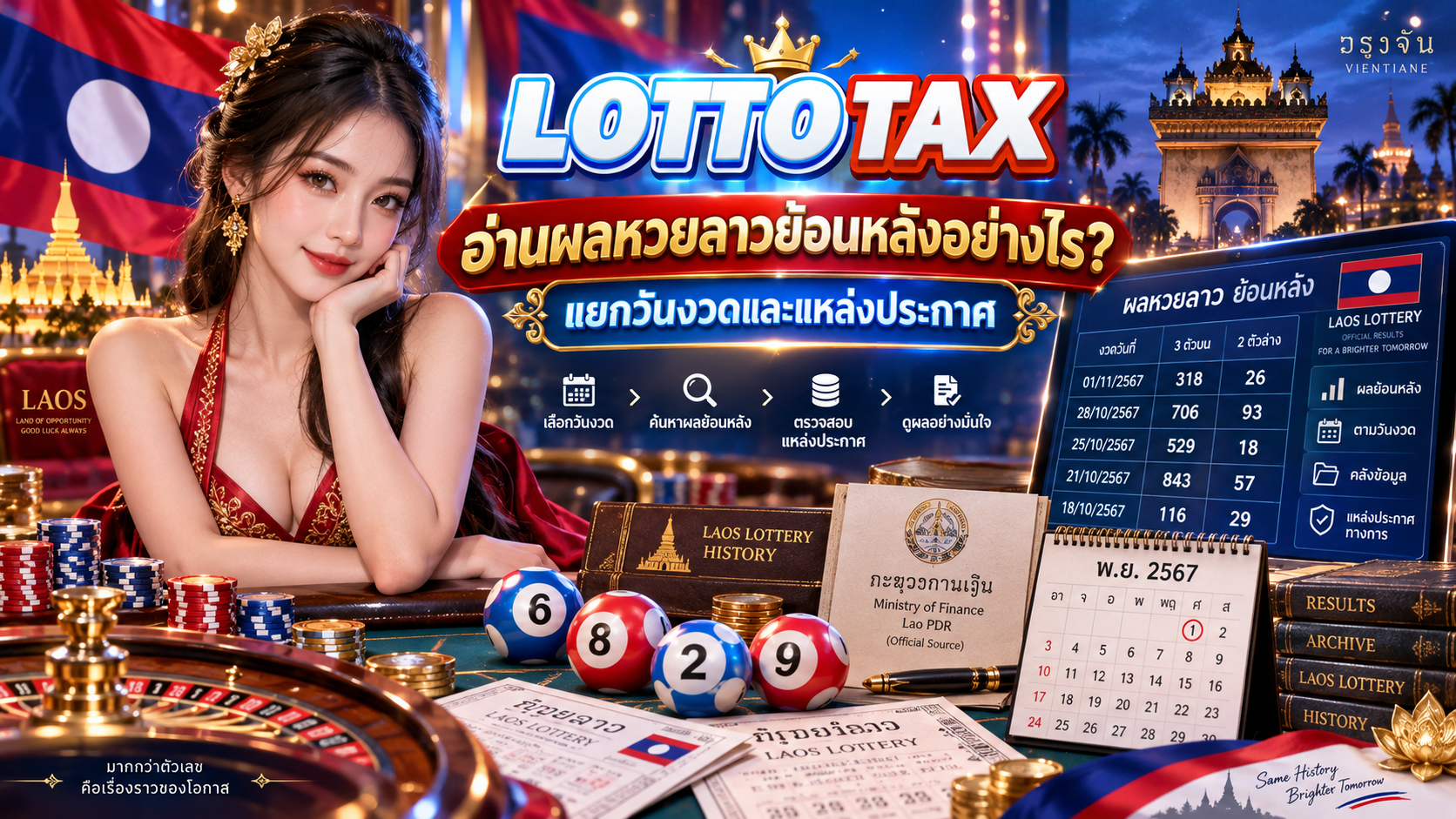อ่านผลหวยลาวย้อนหลังอย่างไร? แยกวันงวดและแหล่งประกาศ